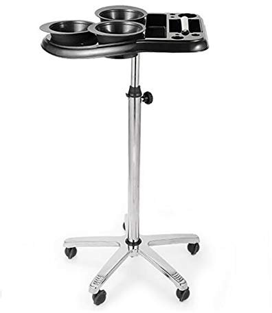 Friseurwagen, Profi Friseur Arbeitswagen Wagen Rollwagen Höhenverstellbar Salon Trolley Bedienungswagen Salonhilfe für Friseursalons Beauty Spas