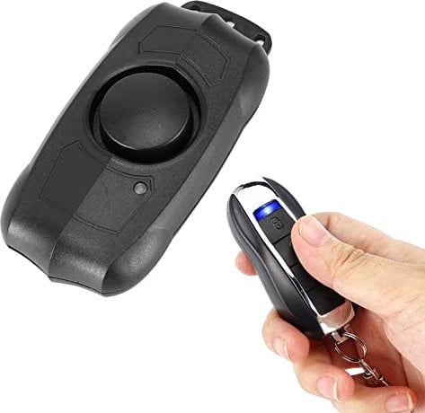 Natudeco Vibration Alarm Intelligent AntiTheft Bike Alarm Motion Sensor Alarm Remote Control for Cycling Motorcycle Car Door Window