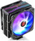 RAIJINTEK ELEOS 12 Duo RBW CPU Air Cooler, Dual 120mm PWM Fans, 4 Copper Direct Contact Heat Pipes, 5V Addressable RGB Lights, for Intel/AMD Ryzen Socket, Compatible with LGA 1700