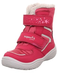Superfit Mädchen Crystal Schneestiefel, Pink Grau 5500, 25 EU Schmal