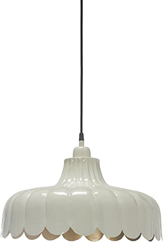 PR Home of Scandinavia Wells Pendelleuchte im Blumen-Design, Beige & Gold, E27, 45x160 cm Stilvolle Skandinavische Blumen Hängelampe für Wohnzimmer, Schlafzimmer, Esszimmer, Büro