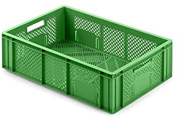 PROREGAL CHEFGASTRO Eurobehälter Obst- und Gemüsekasten | HxBxT 17,1x40x60cm | 33 Liter | Grün | Obst-Gemüsekiste, Obstkorb, Transportbox