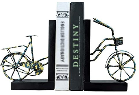 1 Paar Buchstützen Fahrrad Buchstopper Harz Dekorative Buchstütze Kreative Buchstützen Für Bücherregal DVD Magazin Buchstützen