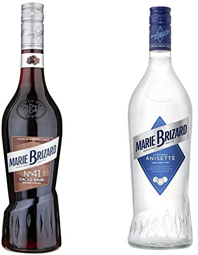 Marie Brizard Liqueur Cacao Brun & Liqueur Anisette Extra Fine Alcool 35% Vol., 700ml