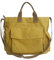 DKIIL NOIYB Canvas Tote Bag for Women 14 inch Large Crossbody Tote Bag With Multi Pockets Canvas Crossbody Bag Top Handle Shoulder Bag Work Tote Bags, A04-gelb, Einheitsgröße