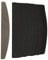 Yosoo Health Gear Nail File Set, 100pcs Replaceable Half Moon Nail Files, Stainless Steel Baseboard, Black, Medium Grit
