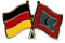 Freundschaftspin pins Deutschland - Malediven Flagge Fahne Anstecker Button Metall NEU Anstecknadel