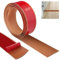 Bocguy Übergangsprofil 4cm*3.0m, Wasserdicht Selbstklebend Vinyl Übergang Sschiene, Boden-Leiste Zum Vinyl Übergangs für Fußböden, lexible Knickleiste Fugendichtungsband, Bodenprofil (Gelbe Eiche)
