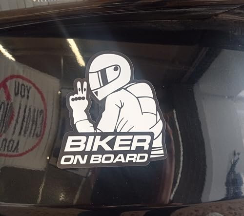 biker on board, adesivo per Auto e Moto, Respect For Bikers