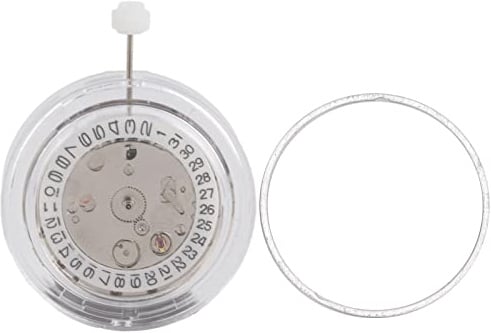 EMUKOEP Mouvements de Montre Nh35 Mouvement 9 × 8 × 3 2813 Mouvement de Montre Automatique Mécanique Montre Mouvement Pièce de Rechange Blanc 2813 Hommes