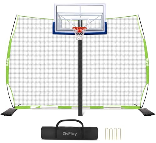 Lacrosse Backstop Net for Backyard Basketball Net Catcher Backstop Net
