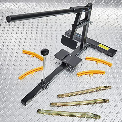 Datona Kombi: Motorradreifen-Demontagegerät + Reifenhebel + Felgenschutz