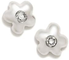 Agatha Ruiz de la Prada Sterling Silber Mädchen CHARM 7mm Ohrringe. Zirkonblütenzentrum