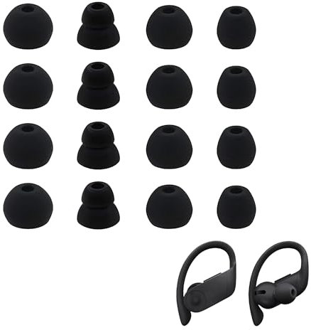 16Pcs Earbud Tips Silicone Ear Canal Seal Reduces Noise Replacement Earbud Tips Lightweight and Can Be Stored in an Organizer Tips for silicone Suitable for a Wide Range of Headphones