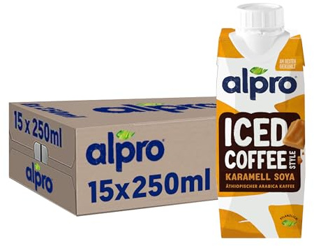 Alpro Iced Coffee Karamell Soja – 15x250ml – Kaffee to-go