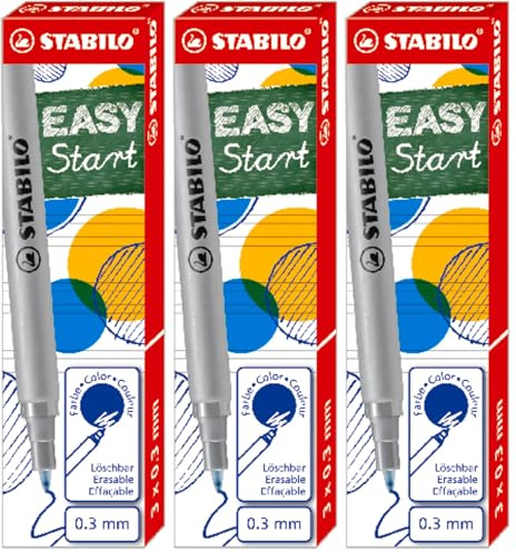 STABILO - Tintenpatronen zum Nachfüllen - EASYoriginal Refill - fine - 9er Pack - blau (löschbar)