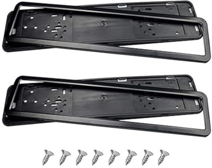 MEDAPI 2PCS Car Number Plate Holders for Range Rover Sport 2010-2013(without computer box,light Square), Surrounds License Holders Frames Visual Tuning Accessories