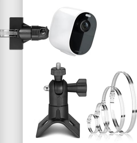 Universelle Kamera Halterung Kompatibel mit eufyCam, Universelle Masthalterung mit 4 X Verstellbare Rohrschelle, Pole Montagehalterung Wandhalterung für Andere, Verstellbare Camera Halterung