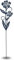 Terma Gartenstecker Blume Anemone grau – Edelrost Metall Gartendeko, Rostfigur für Garten & Beet, Wetterfeste Rost-Deko, Höhe 100 cm