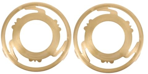 HOMSFOU Support Remplacement Facile et Fixation Sécurisée Abat-jour en Cuivre E14 Design Triangulaire Lot de 2 Pièces pour Luminaires D'intérieur