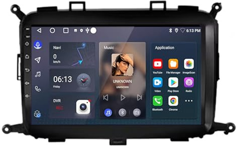 Coche de Doble DIN Radio para Kia Carens 2013-2019 Android 15 9 Inches Pantalla Coche FM Am Bluetooth USB para, 4Core 2G+32G