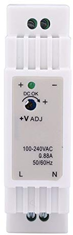 Qcwwy Fuente de Alimentación en Carril DIN 24V 0.63A 15W AC DC Fuente de Alimentación Conmutada para Gabinete de Control y Equipos de Control Industrial Clasificados de de