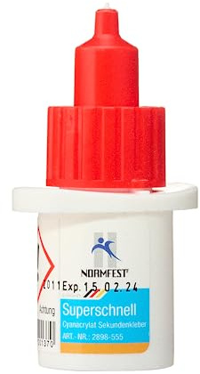 Normfest 2898-555 Super Fast Super Glue 5g Powerful Adhesive Plastic Surface