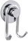 WENKO Express-Loc® Wandhaken Cali - 2er Set, Badhaken, Küchenhaken, Befestigen ohne bohren, Edelstahl rostfrei, 5.5 x 9 x 4 cm, Glänzend