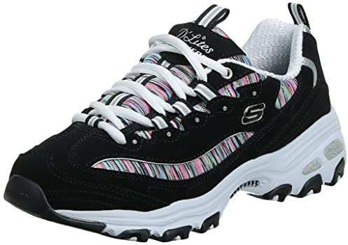 Skechers 11978/BKW D'Lites-Interlude Damen Sneaker schwarz/weiß, Größe:37, Farbe:Schwarz
