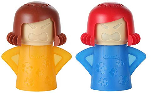 Microwave Cleaner Tool, BESTHIKY 2pcs Angry Mama Healthy and Safe Cleaning Dishwasher Methods, Improve The Smell of Microwave Oven for Home or Office Kitchen (2pcs)