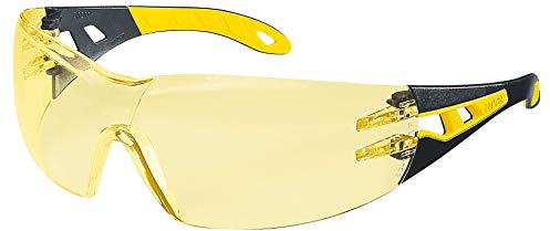 Uvex Pheos Retail Safety Glasses - Suprav. Excellence - Yellow/Black/Yellow