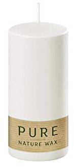 Wenzel Pure Kerze Safe Candle 13x6cm Natural, weiß