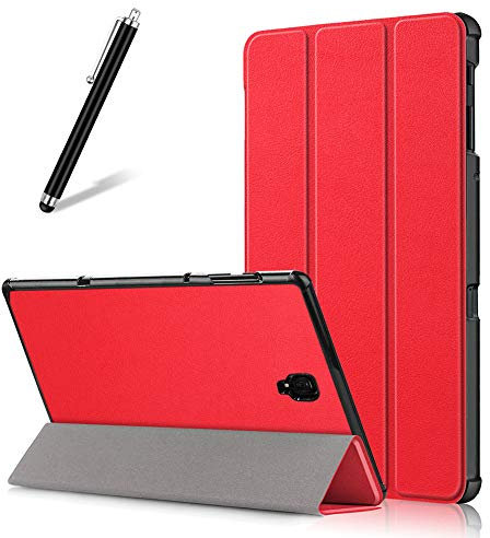 Artfeel Funda para Samsung Galaxy Tab A 10.5 (2018) T590/T595, funda delgada y ligera de piel con función atril de tres pliegues con encendido y apagado automático, funda protectora magnética para