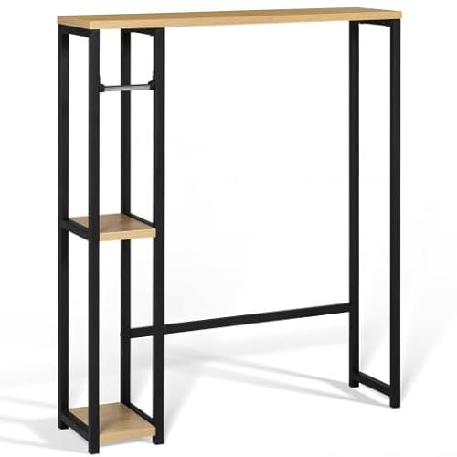 IDMarket - Meuble dessus WC avec étagères DETROIT design industriel