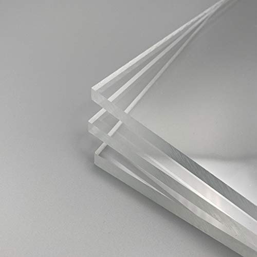 Acrylglas XT PLEXIGLAS® Zuschnitt Größe wählbar Platte Scheibe transparent 3mm 4mm 5mm 6mm 8mm Stärke 24h Versand (5mm, 500x500 mm)