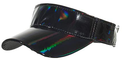 QICHEN Visoren für Damen Sommer Empty Top Hüte Sonnenhut Sport Golf Sonnenschutz Visor Cap (Schwarz)