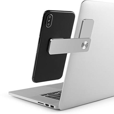 energeti Magnetic Cell Phone Holder For Laptop, Universal Side Mount Magnetic Bracket Clip Phone Stand