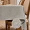 WAITER TREE Tischdecke Hochwertig Tischdecke Abwaschbar Tischtuch Pflegeleichte Tischdecke Flaumoptik Wasserdicht Tischdecke Lotuseffekt Beige 140 x 180 cm
