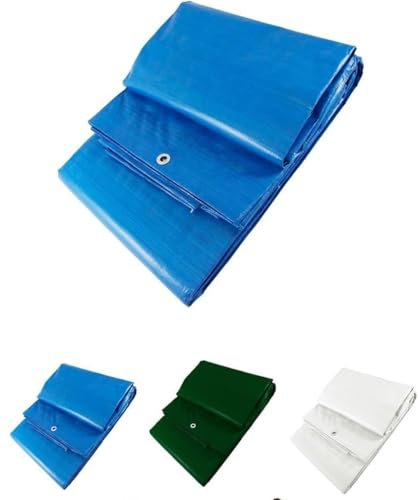 MUGAR- Toldos/Lonas de Polietileno para protección de vehículos y Muebles de jardín, colocación de Piscinas, sombreo y Agricultura. 90g o 120g/m2. (3x5m, Azul 85g/m2)