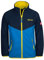 Trollkids Kinder Oppdal XT Fleece Jacke, Marineblau/Leuchtendes Blau, Größe 92