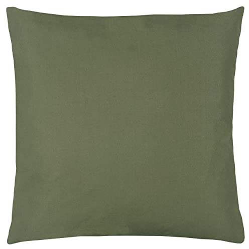 furn. Wrap Plain Garden Outdoor Cushion – UV Resistant Water Resistant Polyester Filled (Olive – 43x43cm)