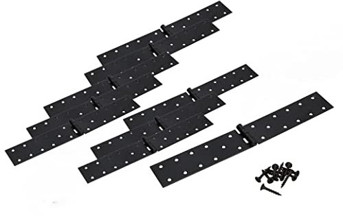 KOTARBAU® 10er Set Kistenband 250x45 mm Gerollt Schwarz Möbelscharnier Möbelband Robust