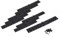KOTARBAU® 10er Set Kistenband 250x45 mm Gerollt Schwarz Möbelscharnier Möbelband Robust