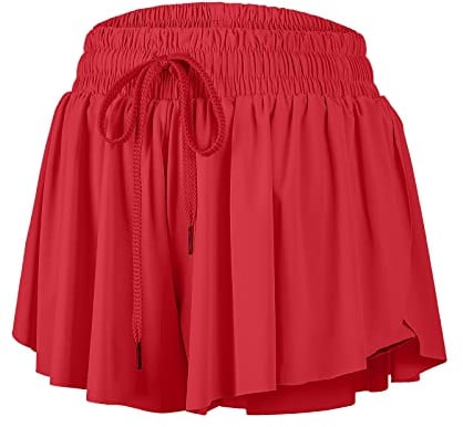 Blaosn Short athlétique Fluide pour Femme pour Gym, Yoga, entraînement, Course à Pied, Tennis, Jupe-Short Confortable, vêtements Mignons, vêtements d'été décontractés