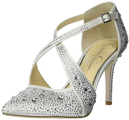 Jessica Simpson Damen Accile-B Pumps, Weiß