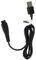 vhbw Ladekabel kompatibel mit Panasonic ER-GC20, ES-GA20, ES-GA21, ES-LA10, ES-LA12, ES-LA50 Rasierer - Netzkabel, 120 cm