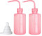 Hyber&Cara Safety Wash Bottle Plastic Squeeze Bottle with Cap for Lab, Plant Watering, Tattoo Wash, Bonus A Silicone Funnel (250ml/2Pcs)