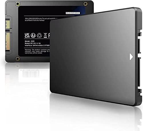 ASHUI S101 - Unidad interna de estado sólido SSD SATA III de 512 GB, 6 Gb/s, velocidad de lectura de hasta 550 MB/s, compatible con portátiles y computadoras de escritorio (negro)