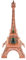 Tbest Eiffelturm blinkend, Mini-Eiffelturm-Statue, Eifelturm Mit Beleuchtung,Repliken des Eiffelturms, Turm LED Licht Leuchtende Schöne Hause Dekoration Metall Modell Handwerk Geschenk Ornament