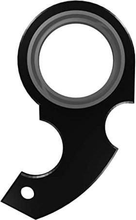 Karambit Schlüsselanhänger Spinner, Fidget Spinner Schlüsselanhänger Fidget Spinning Schlüsselring, Neuheit Schlüsselanhänger Tragbarer Schlüsselring (schwarz)